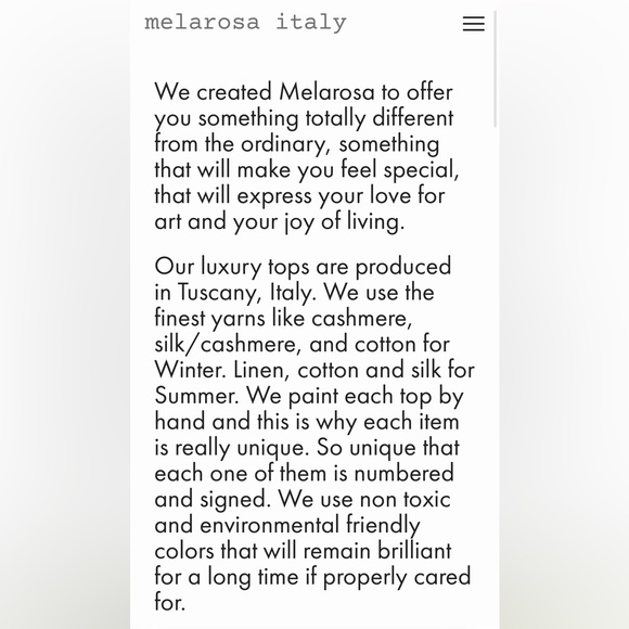 Melarosa Italy 🇮🇹 hand painted tunic and scarf - Picture 13 of 13